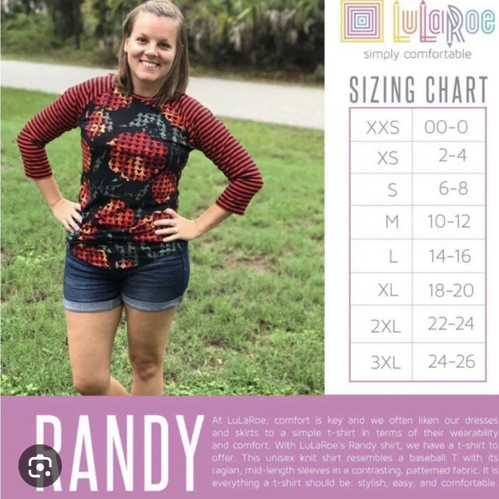 LuLaRoe Randy Tee - Picture 2 of 2